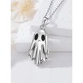thumbnail image 3 of Dorunmo Ghost Necklace for Women 925 Sterling Silver Ghost Pendant Halloween Necklace for Her, 3 of 6