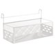 thumbnail image 2 of Organizador metálico de cestas colgantes para la mesilla | Hierro, negro o blanco, 13"x6,5"x4,7" | Caja multiusos montable para tabletas, libros, pequeños imprescindibles | Diseño Moderno y Robusto, 2 of 6
