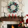 thumbnail image 5 of Grrvtrz Artificial Winter Wreath Christmas Wreath Artificial Hanging Wreath Suitable for Front Door Fireplace Stair Railing Christmas Party Decoration,Holiday Products,Christmas Decorations, 5 of 6