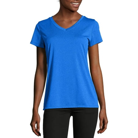 Hanes Sport Women's Heathered Performance V-Neck Tee