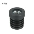 thumbnail image 3 of 4Pcs Inserts for Round Tubes with M8 Thread, for 19mm/0.75" OD Round Tube, Round Black Plastic Plug Caster Insert Chair, 3 of 7