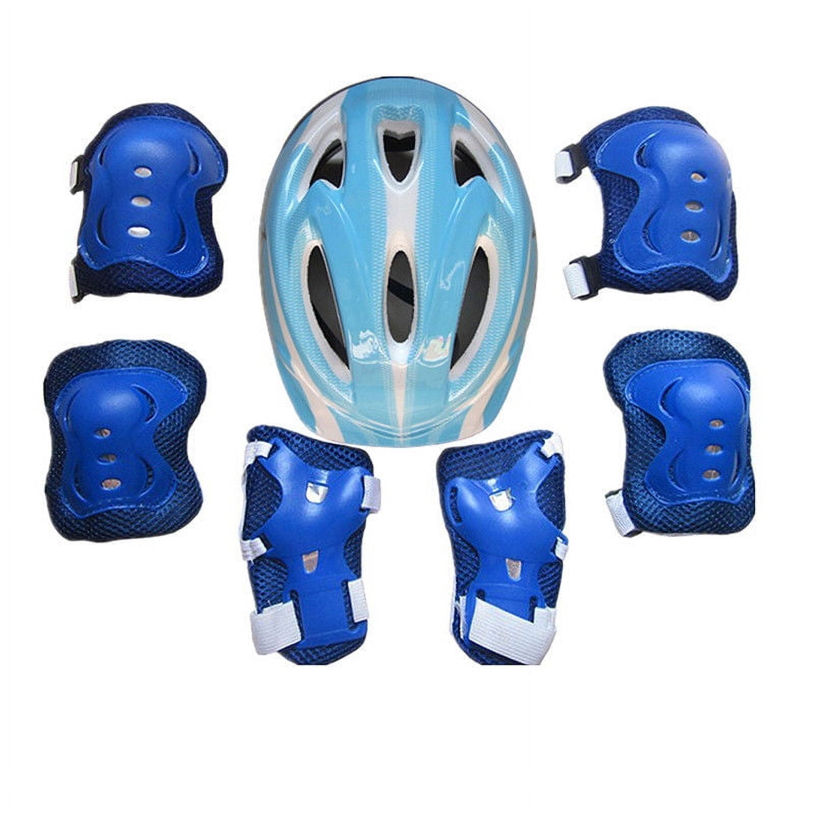 SUNSIOM Boys Girls Kids Safety Helmet Knee Elbow Pad Set