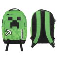 thumbnail image 1 of Minecraft Sac à Dos Vert Creeper & Pickax 17,5 Pouces, 1 of 7