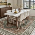 thumbnail image 2 of SIXHOME 5'x7' Area Rug Washable Retro Living Room Bedroom Carpet Soft Floral Distressed Indoor Rug Sage Green, 2 of 8