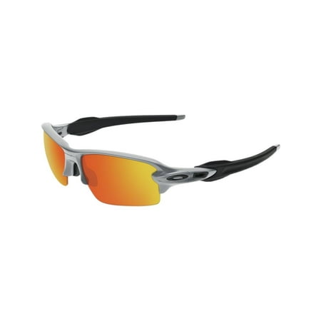 Oakley Flak 2.0 Sunglasses Silver/Fire Iridium One