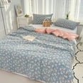 thumbnail image 4 of Qocolhg Quilt for Twin Bed Washable - Cooling Blankets for Hot Sleepers, Skin-friendly Plain Printed Washed Cotton Summer Quilt, Oversized Bedding Soft Coverlet Quilts Twin Size, 59x79 inch Green, 4 of 8