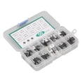 thumbnail image 1 of Kit de Transistor, Régulateur à 3 Bornes 50 Pcs Stabiliser la Tension Assortiment de Transistors en Plastique pour Projets de Réparation de Véhicules, 1 of 8