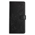 thumbnail image 6 of for Google Pixel 8 Flip Case with Card Slots,Flower Butterfly Embossed PU Leather Shockproof Cash Pocket Protective Wrist Strap Kickstand Wallet Cover for Google Pixel 8,Black, 6 of 7