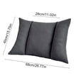 thumbnail image 3 of Homekingdee Office Chair Lumbar Support Cushion - Back Support Pillow for Prolonged Sitting, Suitable for Various Chairs, Polyester Material, Available in 5 Colors, 3 of 6