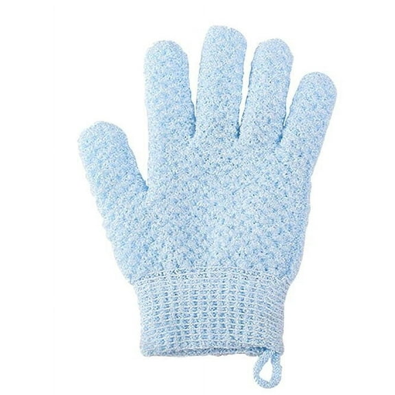 Clearance! Baberdicy Back Bath Mud Exfoliating Scrub Scrub Scrub Bath Rub Rub Five Gloves Finger Scrub Towel Gloves Blue