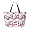 thumbnail image 2 of Fotbe Cherry Blossoms Bolsa de Viaje para Playa - Resistente al Agua, Bolsa Tote de Gran Capacidad y Ligera con 7 Bolsillos para Mujeres y Hombres, 2 of 7