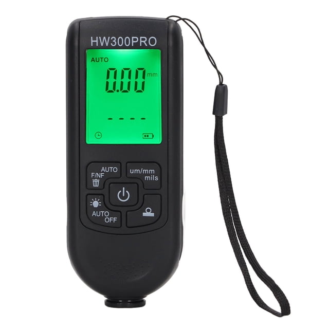 Aramox Coating Thickness , Digital Coating Thickness Gauge ABS with Portable Rope Automatic Shutdown Function Paint Coating Measuring Tool