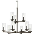 thumbnail image 3 of 44014BK-Kichler Lighting-Crosby - 9 Light Chandelier-32.5 Inches Tall and 32.25 Inches Wide-Black Finish, 3 of 7