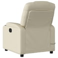 thumbnail image 3 of vidaXL Massage Recliner Chair Cream Faux Leather, 3 of 5