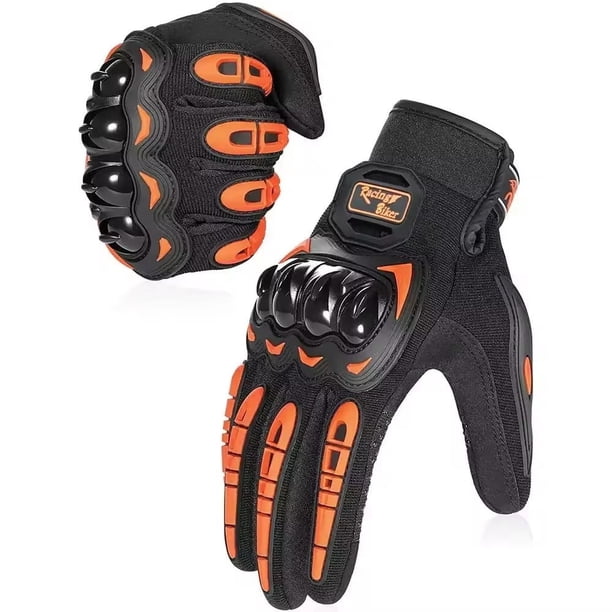 Guantes De Moto Transpirables Para Hombre Y Mujer, Verano Con Protección De Nudillos Duros, Punta Táctil Para Pantalla, Muñeca Ajustable, Ideales Para Ciclismo Y Aventuras Al Aire Libre