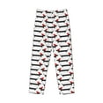 thumbnail image 4 of Xecao Christmas Dachshund Men's Straight Lounge Pajama Pants: The Ultimate in Comfortable Sleepwear, 4 of 9