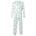 thumbnail image 2 of Shadoumai Matching Christmas Pajamas for Family Pajamas 2 Piece Pjs Set Holiday Jammies Home Clothes White Christmas Pjs, 2 of 7