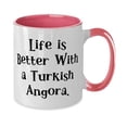 thumbnail image 2 of Nice Turkish Angora Cat, Life is Better With a Turkish Angora, Turkish Angora Cat Two Tone 11oz Mug From Friends, 2 of 2