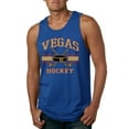 thumbnail image 1 of Wild Bobby City of Vegas Hockey Fantasy Fan Sports Men's Tank Top, Royal, Large, 1 of 5