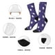 thumbnail image 5 of Balery Astronaut Rabbit Calcetas Largas con Estampado para Hombre y Mujer – Suaves y Transpirables, Talla Única (US 5-11), 5 of 6