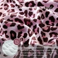 thumbnail image 2 of MR&HM Silky Satin Sheet Set Queen Size 4 Pcs, Elegant Luxurious Queen Size Bed Sheets, with Flat Sheet, 15'' Deep Pocket Fitted Sheet and Queen Satin Pillow Cases Set of 2 (Queen Size, Pink Leopard), 2 of 8