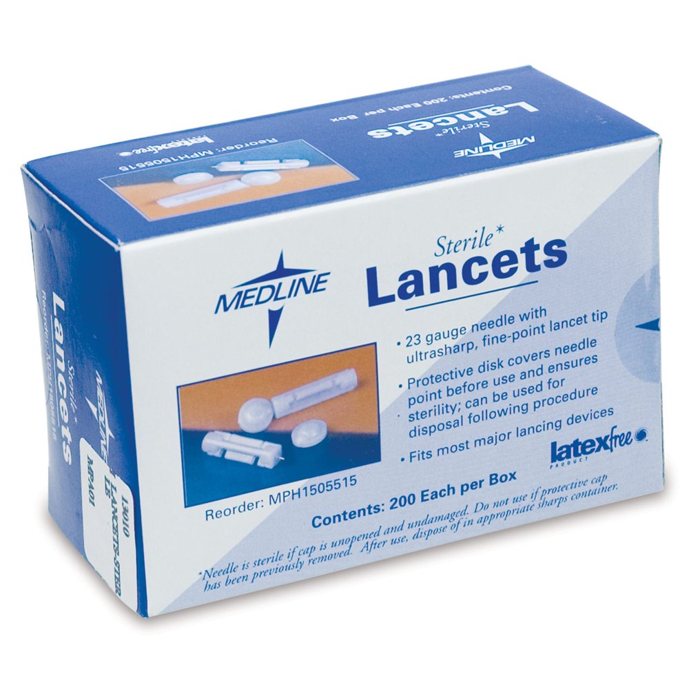 Sterile Ultra Sharp Lancets with 23Gauge Needle Box of 200 Walmart