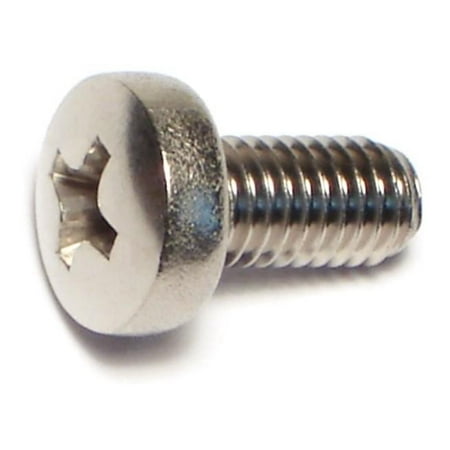 

5mm-0.8 x 10mm A2 Stainless Steel Coarse Thread Phillips Pan Head Machine Screws