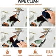 thumbnail image 4 of Fall Sunflower Vinyl Tablecloth Rectangle Plastic PVC Oilcloth Tablecloths Wipeable Table Cloth Cover for Foot Folding Tables Kitchen Dining Room Table Crafting x, 4 of 7