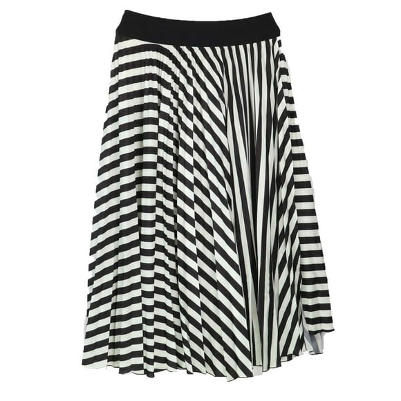Dorothee Schumacher Women's Black Cool Graphic Plissee Skirt - 8