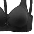 thumbnail image 3 of mihongmao Bralettes for Women with Support Large Bust Women's Solid Color No Steel Ring Push Up Breathable Underwear Daily Bra Black 38, 3 of 4
