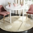 thumbnail image 2 of SAFAVIEH Soho Maui Geometric Wool Area Rug, Beige/Ivory, 6' x 6' Round, 2 of 9