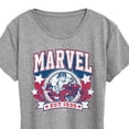 thumbnail image 3 of Marvel - Collegiate Americana - Women's Short Sleeve Graphic T-Shirt, 3 of 5