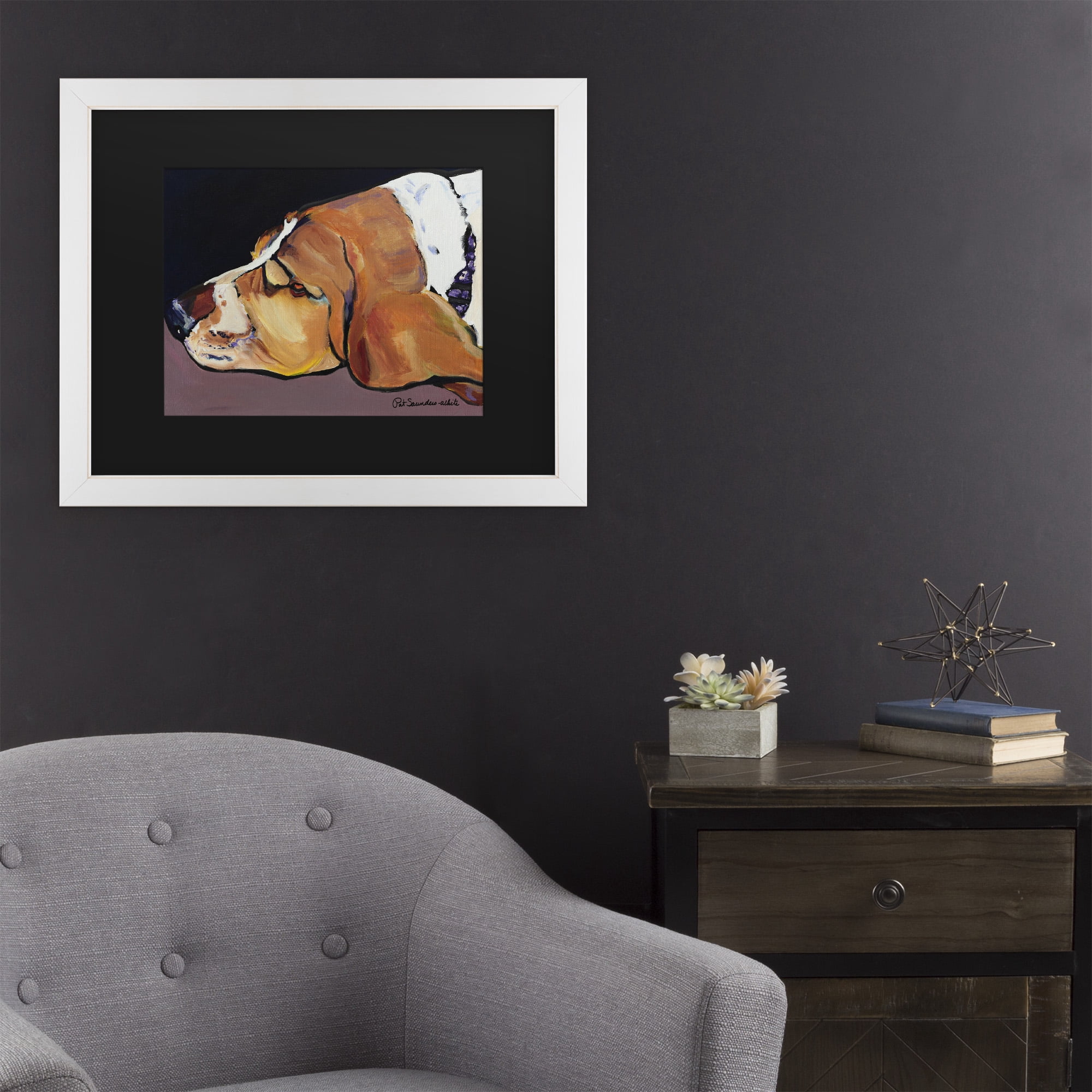 Trademark Fine Art 'Farley' Canvas Art by Pat Saunders-White