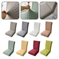 thumbnail image 4 of Juego de funda de silla de 4 piezas, cubierta de silla de comedor lavable extraíble elástico de diamante, 4 of 11