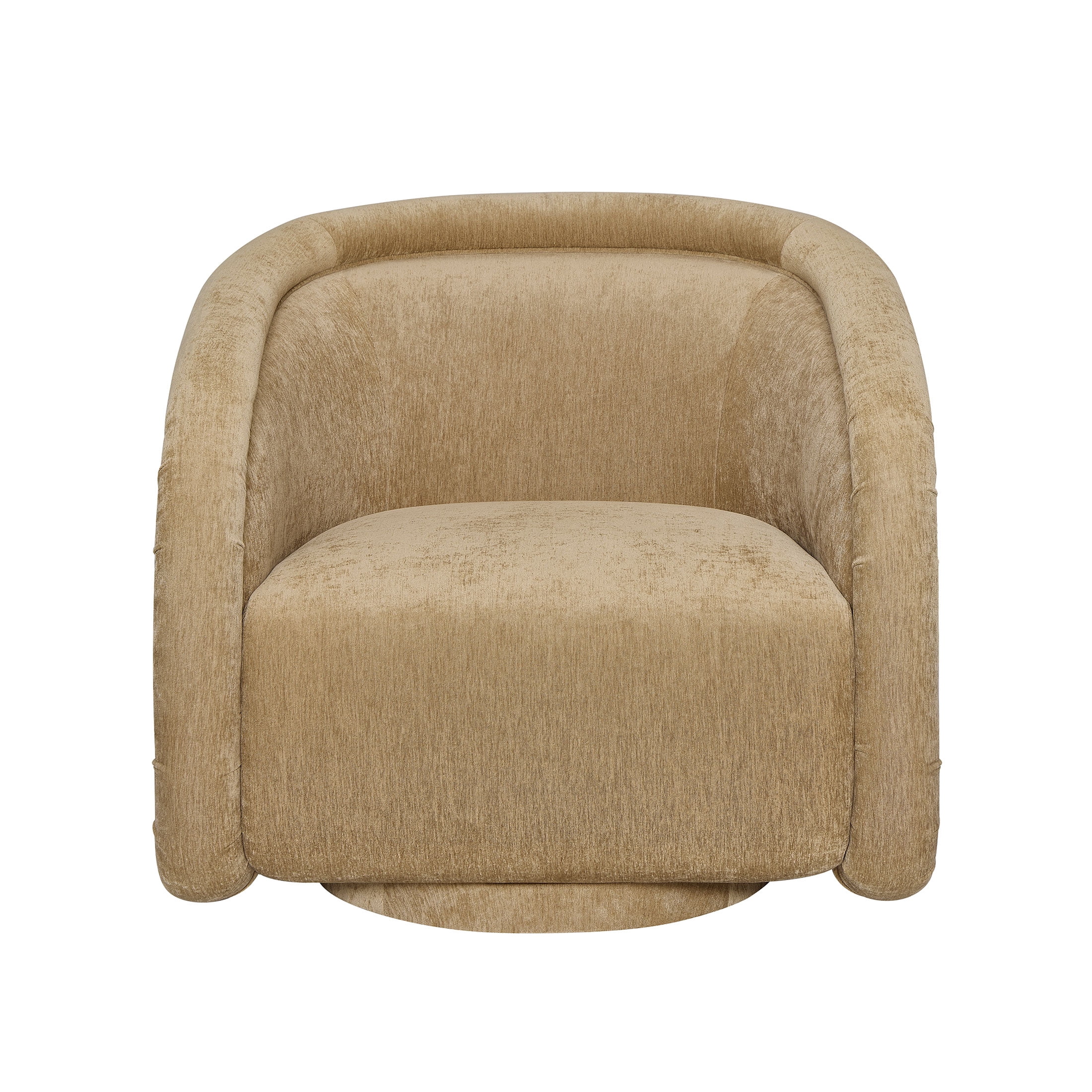 Better Homes & Gardens Sienna Swivel Accent Chair, Caramel Velvet Fabric