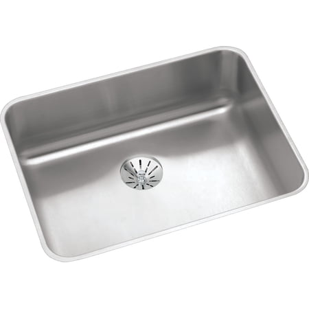 Elkay ELUH2115PD Lustertone Stainless Steel 23-1/2" x 18-1/4" x 7-1/2", Single Bowl Undermount Sink with Perfect Drain Lustertone