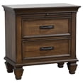 thumbnail image 3 of Devon 4-piece Upholstered Queen Bedroom Set Beige and Burnished Oak, 3 of 14