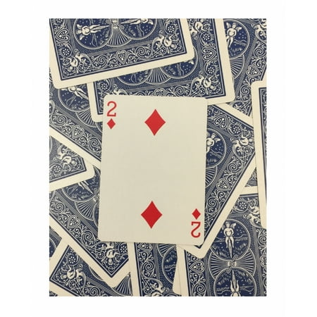 2 Blue Deck - rock ridge one way forcing deck for magic tricks, blue bicycle 2 of diamonds