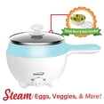 thumbnail image 6 of Brentwood HP-3015BL 1.6-Qt. 600-Watt Stainless Steel Electric Hot Pot Cooker and Food Steamer with Swivel Base, 6 of 9