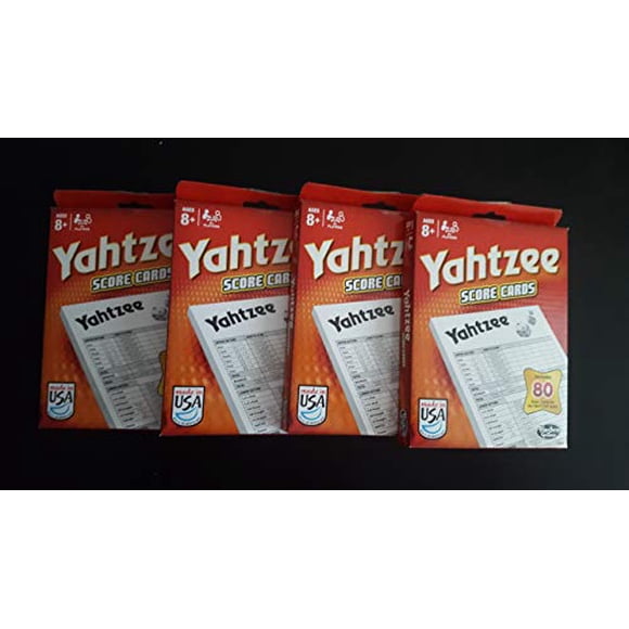 Yahtzee game score pad