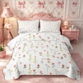thumbnail image 2 of Manfei Rustic Wildflower Quilt Full 3-Piece,Cottagecore Blossom Full Bedspread Sets,1 Coverlet and 2 Pillowcases, 2 of 7