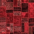 thumbnail image 1 of Ahgly Company Indoor Square Oriental Red Modern Area Rugs, 8' Square, 1 of 4