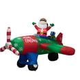 thumbnail image 2 of Avión inflable navideño de Papá Noel de 2,4 m para exteriores TRMESIA, 2 of 9