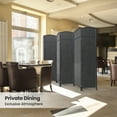 thumbnail image 7 of 6-Ft Folding Privacy Screen Panel Partition Wall Divider with Diamond Design, 7 of 7