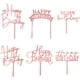 thumbnail image 1 of Adornos Para Tartas De Oro Rosa 6 Piezas Adornos Para Tartas De Acrílico Para Decoraciones De Cumpleaños Adornos Para Tartas De Feliz Cumpleaños Para Decoraciones De Cumpleaños Adornos Dorados Para De, 1 of 5