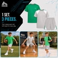 thumbnail image 6 of RBX Boys Athletic Outfit Lightweight Breathable Active Shirts and Basketball Shorts 3 Piece Set, 6 of 7