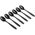 thumbnail image 1 of IGUOHAO 12 Pieces Black Teaspoons, Stainless Steel Small Spoons, 1 of 7