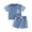 A02-Blue, variant on Xudanell Baby Boy Outfits Splicing Outfits 3 6 9 12 18 24 Months Toddler Boy Clothes Cotton Top Pants Suit Stretch Outerwear 2-3 Years