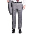 thumbnail image 3 of Raphael Men's Gray Regular Classic Fit Wool-touch Two Button Two Piece Suit, 3 of 5