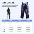 thumbnail image 2 of Mens Pajama Pants Bottoms with Pockets - Dark Knight Purple Aura Comfy Mens Pj Pants, Soft Men Lounge Pants, 2 of 5
